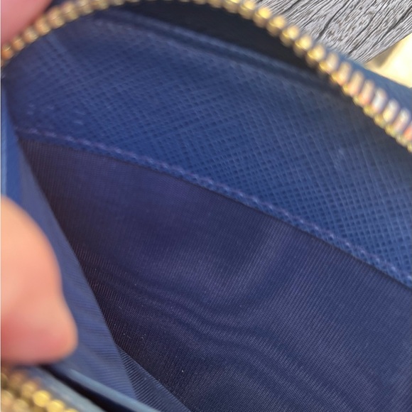 Prada Midnight Blue Saffiano Leather Zip around Wallet - Picture 15 of 15
